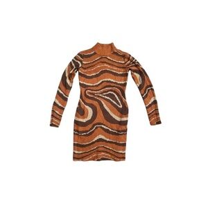Derek Heart Knit Sweater Dress vintage casual winter